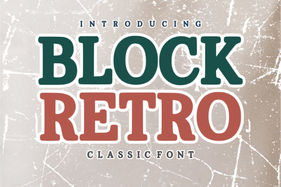 Block Retro Font